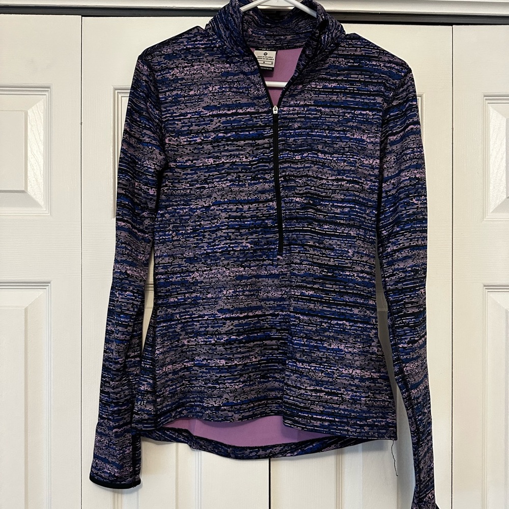 Nike Pro Dri-Fit Purple Quarter Zip size Medium